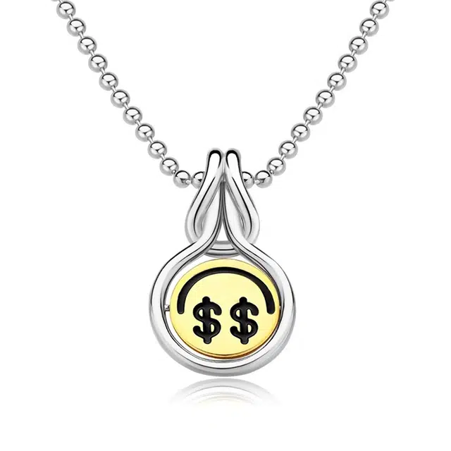 万娜 微笑可动牌 轻奢通勤 合金 项链 男款