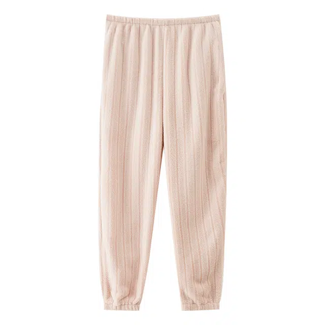莫代尔 舒适宽松亲肤长裤可外穿秋冬睡裤 女款 米白色