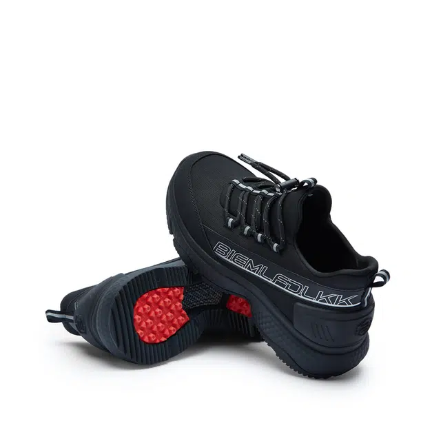 比音勒芬 织物 抗菌防臭轻质软底透气 减震防滑 生活休闲鞋 女款 黑色