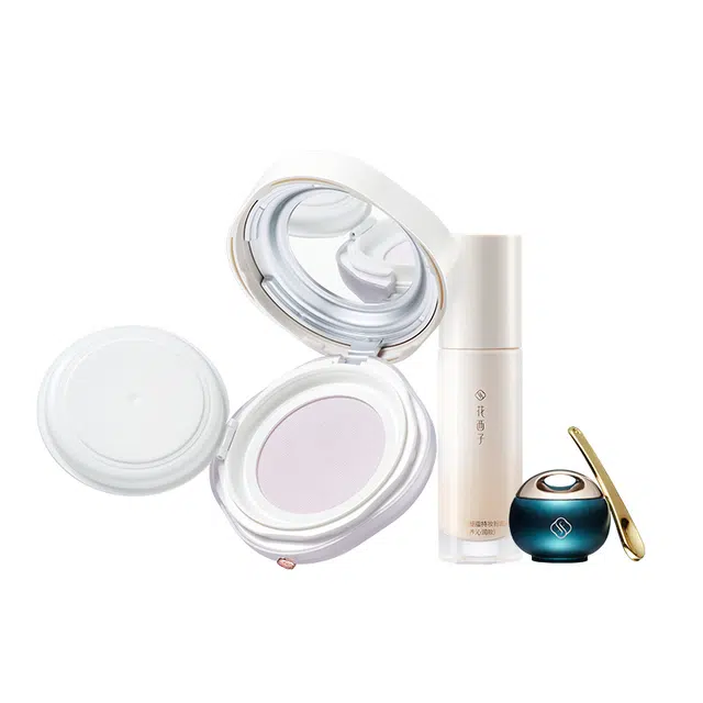 花西子 好气色底妆如玉散粉粉底液唇膜 遮瑕修饰肤色
