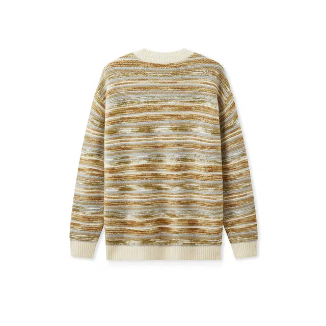 森马 经典撞色条纹宽松内搭时尚针织衫 男女同款