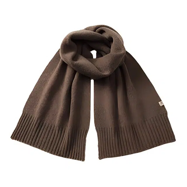 玖慕 红色女秋冬纯羊毛加厚保暖东北长辈本命年 绒线围巾 女款