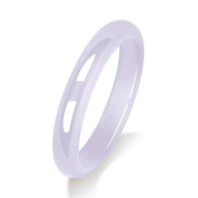 老凤祥 冰透紫罗兰 芋泥波波 新中式国潮古风美人镯 清冷优雅 玉镯 汉服旗袍  玉髓 玉石手镯 女款