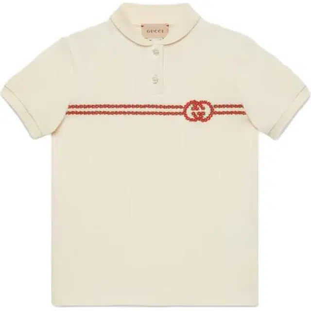 Gucci Logo Polo Kids Off-White