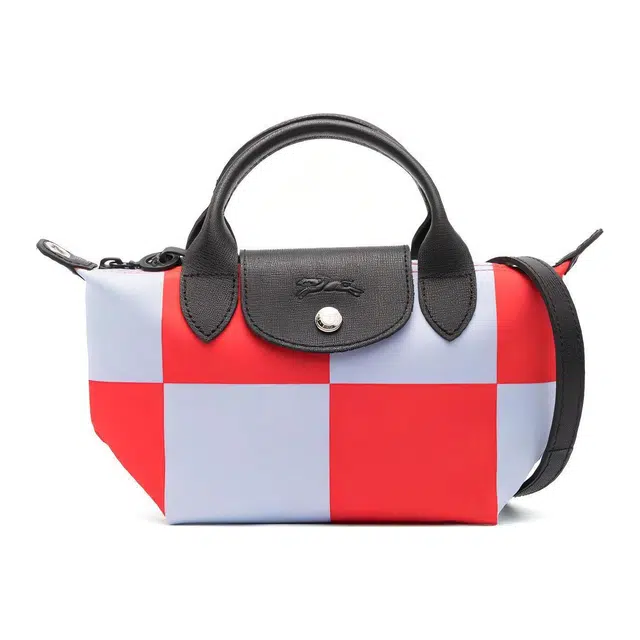Longchamp Le Pliage Mini Sky Blue Red