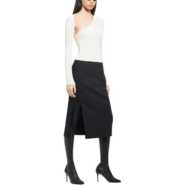 COURREGES FW24 SLASH TOP T Natural Beige