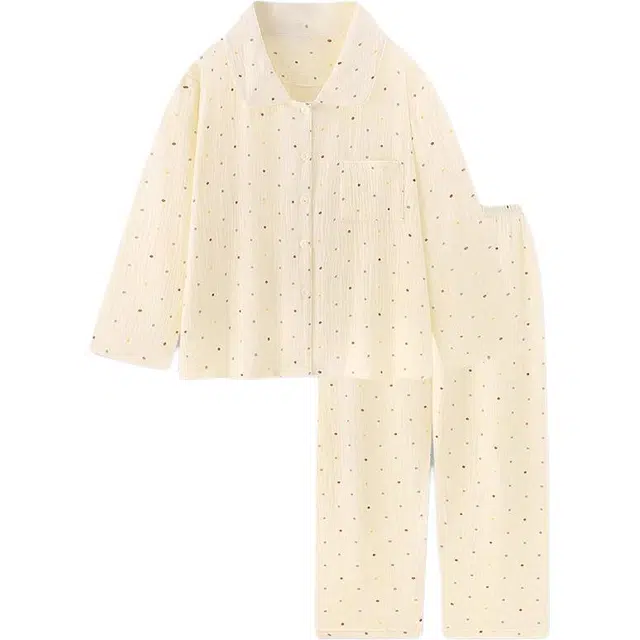 北极绒 柔软细腻亲肤透气睡衣套装 女款 甜芋啵啵