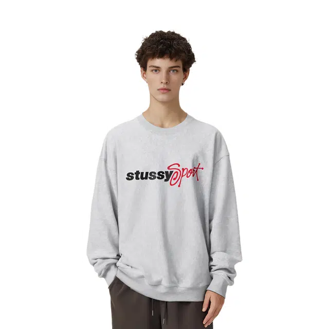 Stussy SS24 SPORT SCRIPT CREW logo