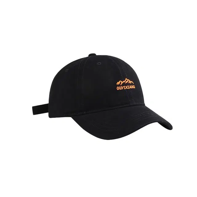 木林森 韩版百搭简约休闲数字刺绣遮阳大头围 棉 鸭舌帽 男女同款情侣款