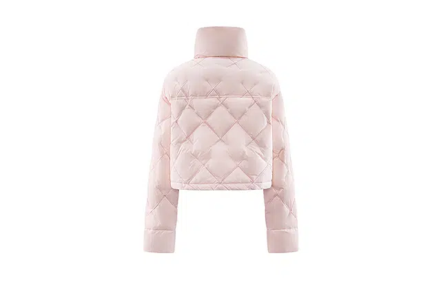 艾莱依 机车风短款纯色保暖时尚简约轻薄长袖羽绒服 女款