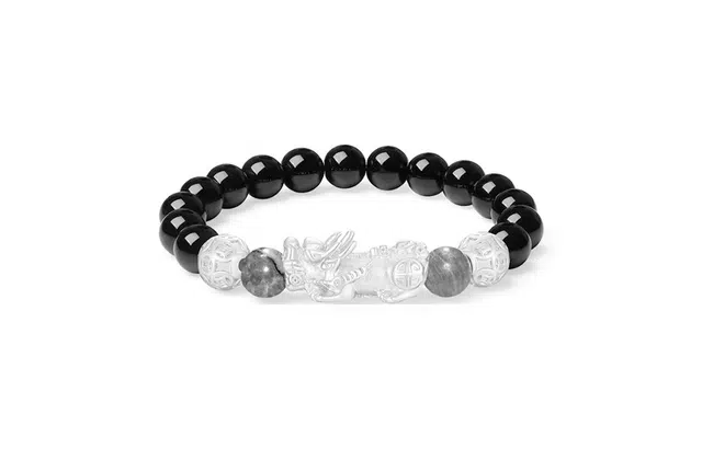 尚银福 八方来财貔貅吞金兽国潮新中式 转运珠绕指盘玩串珠文玩 菩提子/菩提籽 手串 女款