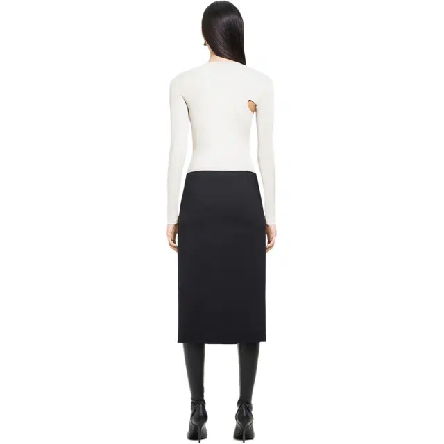 COURREGES FW24 SLASH TOP T Natural Beige