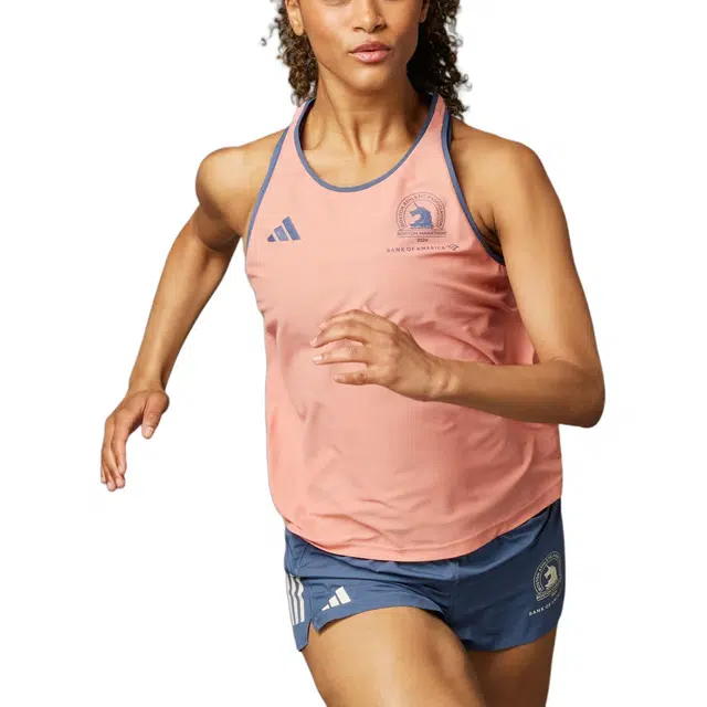 adidas Boston Marathon 2024 Own The Run Tank Top Logo
