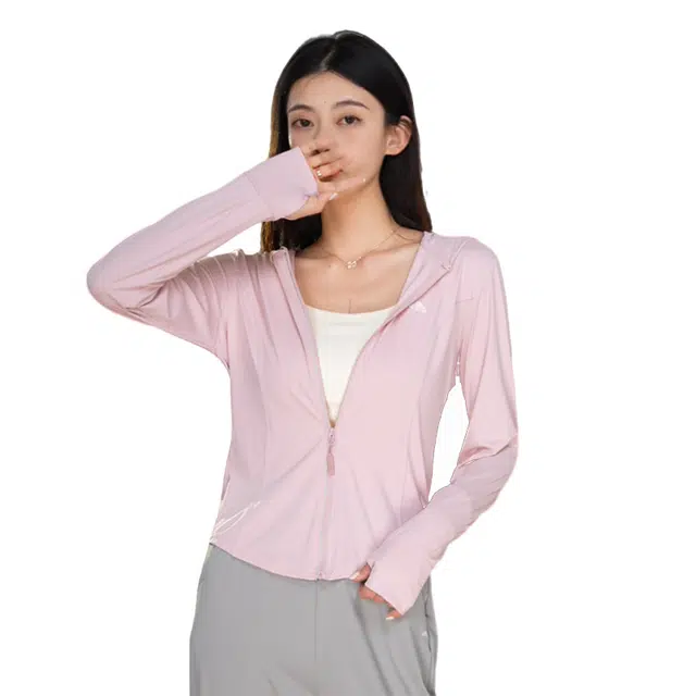 美力城 凉感透气休闲舒适通勤风 超轻透气防紫外线防晒衣 女款