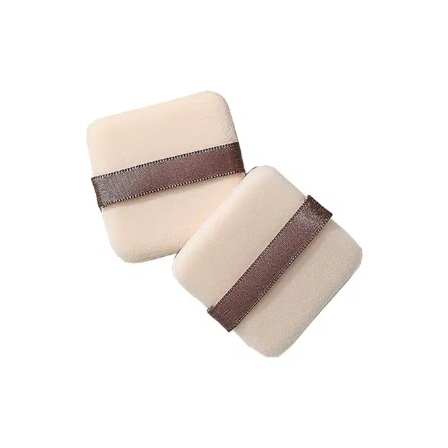 简应舒  方形粉扑 易上妆柔软 替换用蜜粉扑干粉扑超薄植绒粉扑定妆