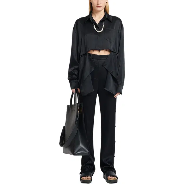 NANUSHKA Felina Regular Price Slip Satin Pants