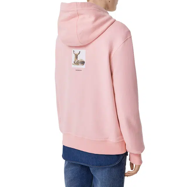 Burberry Deer Print Cotton Hoodie