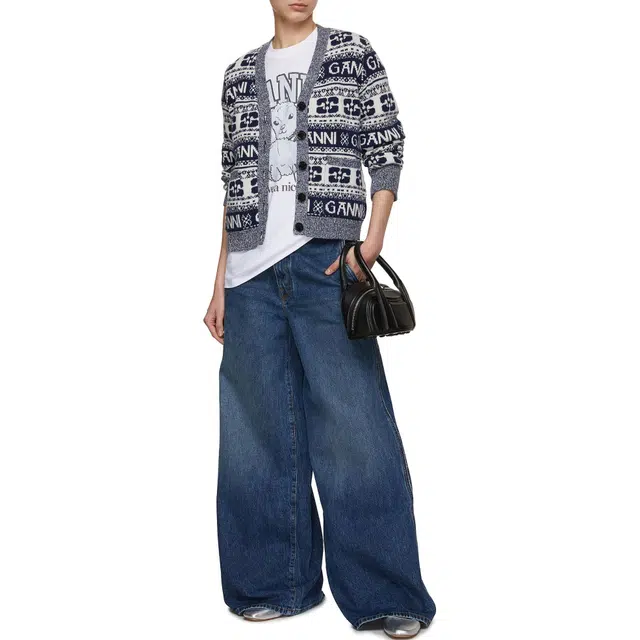 GANNI T Bright White