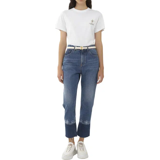 Chloe Masaya Cropped Straight Jeans