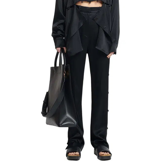 NANUSHKA Felina Regular Price Slip Satin Pants