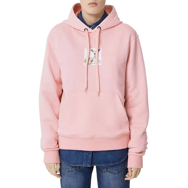 Burberry Deer Print Cotton Hoodie