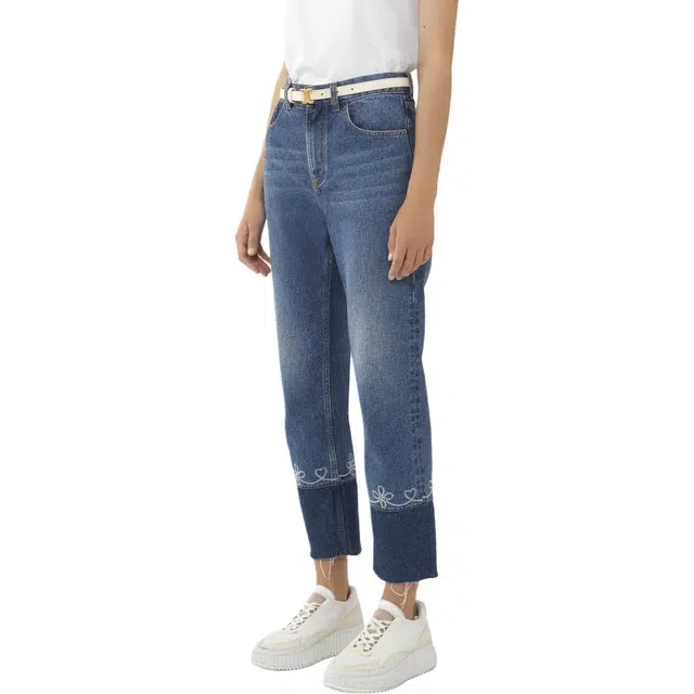 Chloe Masaya Cropped Straight Jeans