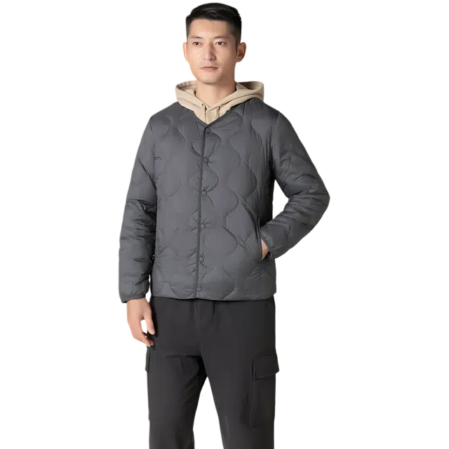 雅鹿 休闲轻便内外穿时尚百搭长袖羽绒服 男款