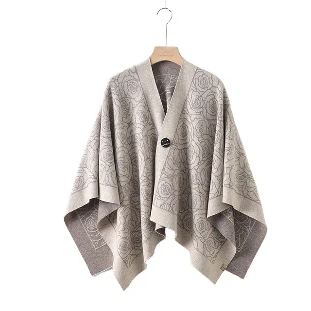 玖慕 羊毛围巾两用百搭加厚保暖 披肩 女款