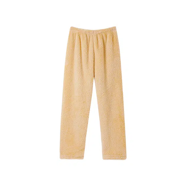 欧诗帛 简约保暖高颜值舒适休闲睡裤 女款 黄色