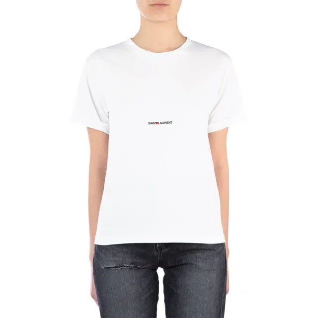 Saint Laurent SS21 Logo T-Shirt White