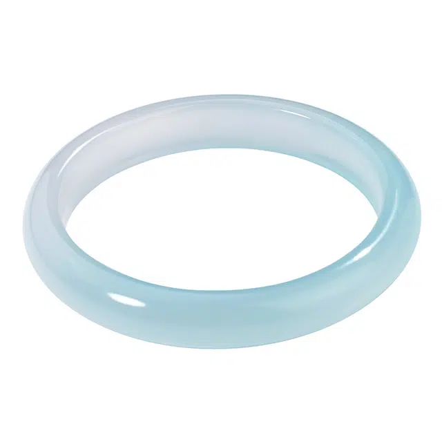 北京黄金 青 新中式国风设计 古典优雅素圈 简约日常百搭 清冷氛围感 玉髓 手镯 女款