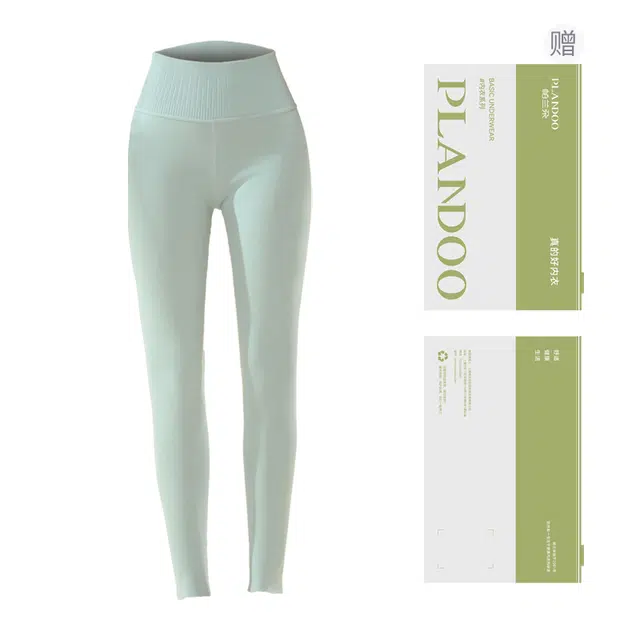 帕兰朵 内穿紧身德绒秋裤高腰发热蚕丝打底裤保暖裤 女款