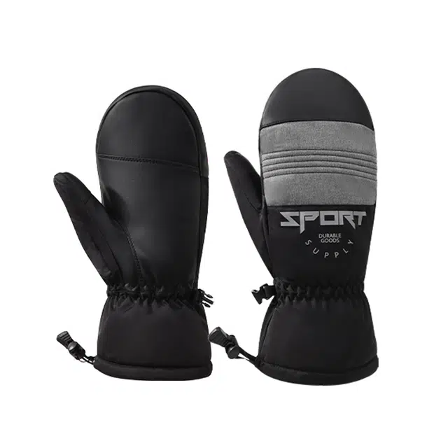 南极人 保暖加绒加厚防风防寒骑行登山滑雪防滑触屏防泼水 连指 手套 男女同款情侣款