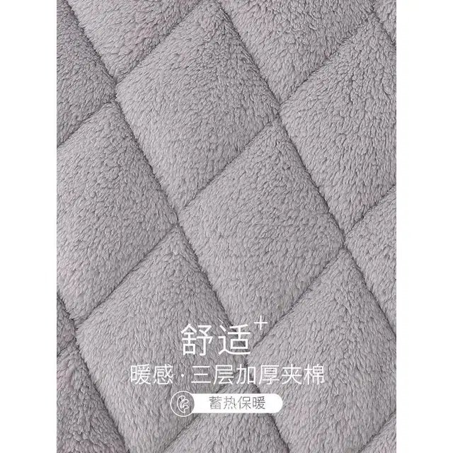 北极绒 保暖舒适简约长袖长裤睡衣套装 男款 鲨鱼