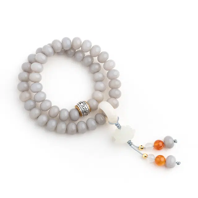 仙源 好运莲莲  转运新中式盘玩念珠 平安福手持 菩提根 手串 男女同款情侣款