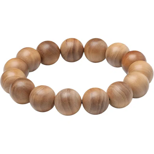 三檀小舍 国风国潮 虎斑虎皮纹霸气招财香气醇厚老料檀香文玩盘玩送礼 檀木 手串 男女同款情侣款