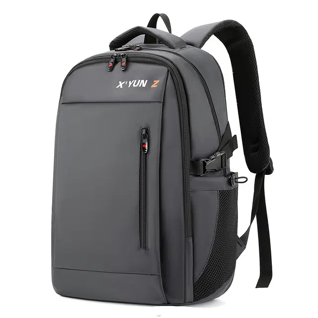 行途 旅行揹包电脑出差高中初中生大学生书包超大大容量 尼龙 双肩包 男款 黑色/蓝色/灰色