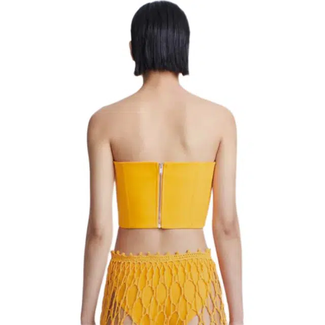 DION LEE MOBIUS BANDEAU TOP AMBER