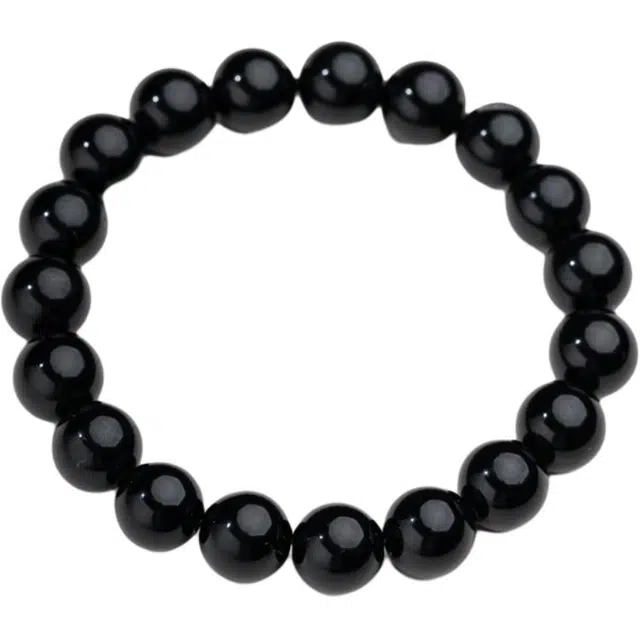 仙源 招财转运国潮设计新中式文玩 佛珠高级感 节日生日送礼盒物 黑曜石 手串 男女同款情侣款