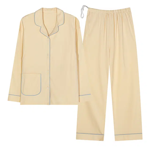 帕兰朵 纯棉长袖长裤孕妇产后哺乳期甜美月子服睡衣套装 女款
