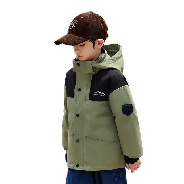 雅鹿 时尚宽松纯色舒适潮流洋气百搭羽绒服 青少年