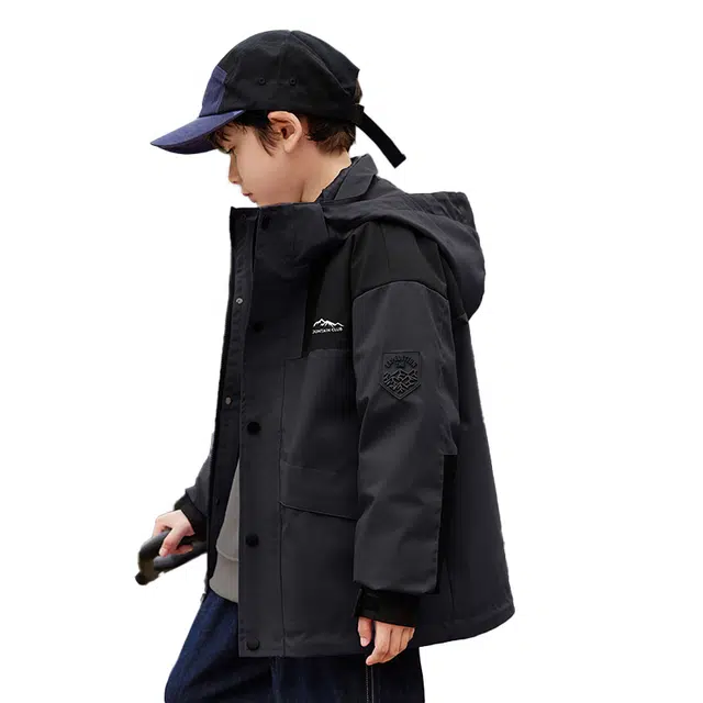 雅鹿 时尚宽松纯色舒适潮流洋气百搭羽绒服 青少年