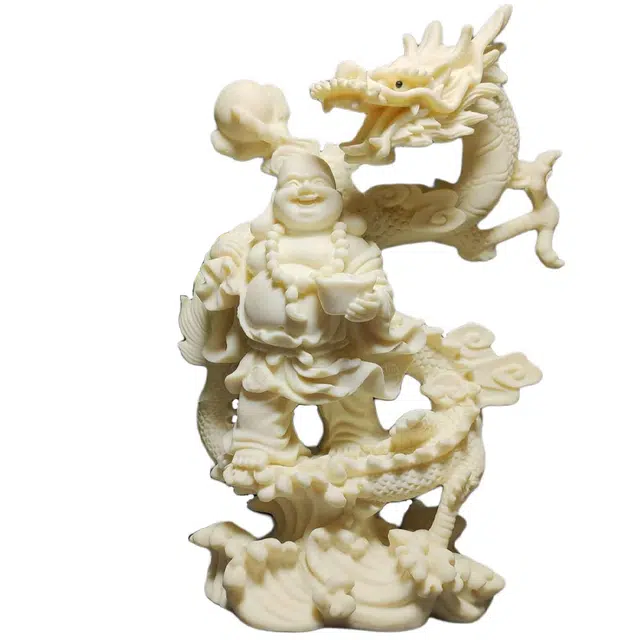 爵倾 《御龙弥勒》 象牙果 摆件 男女同款情侣款