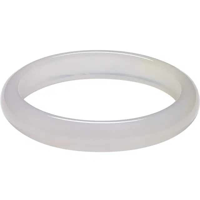 北京黄金 洁白温婉 新中式国风设计 清冷氛围感穿搭 简约日常 传统典雅显气质 旗袍汉服搭配 玉髓 手镯 女款