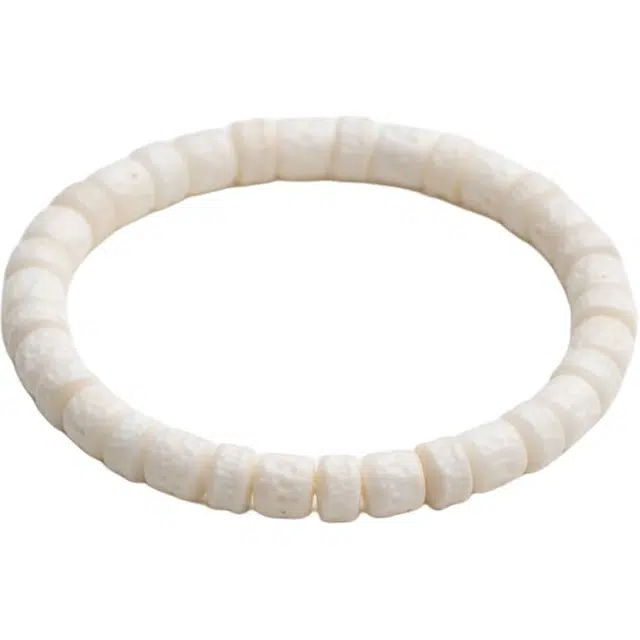 仙源 嘎巴拉 随型雕刻 转运珠圆珠新中式文玩盘玩绕指柔佛珠 平安福 节日生日送礼盒物 白玉菩提 手串 男女同款情侣款