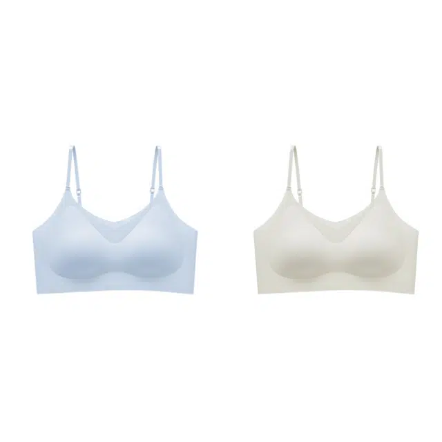 俞兆林 提拉薄款无痕无钢圈聚拢防下垂收副乳文胸 女款 组合装