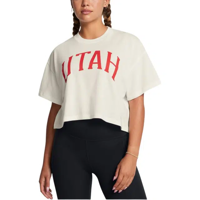 Under Armour BoxyGameday Heavyweight Crop Collegiate T