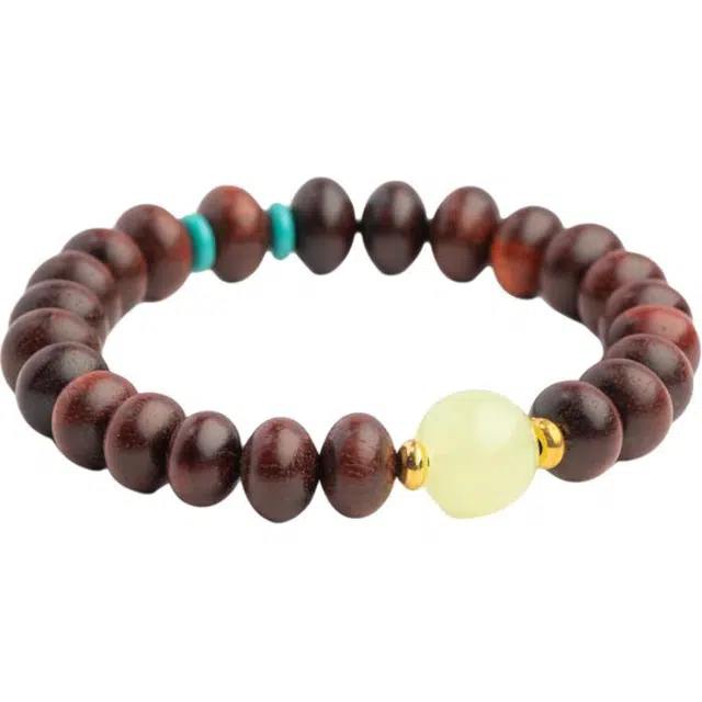 仙源 算盘珠 招财进宝复古文玩念珠盘玩佛珠  平安福  节日生日送礼盒物 血檀 手串 男女同款情侣款