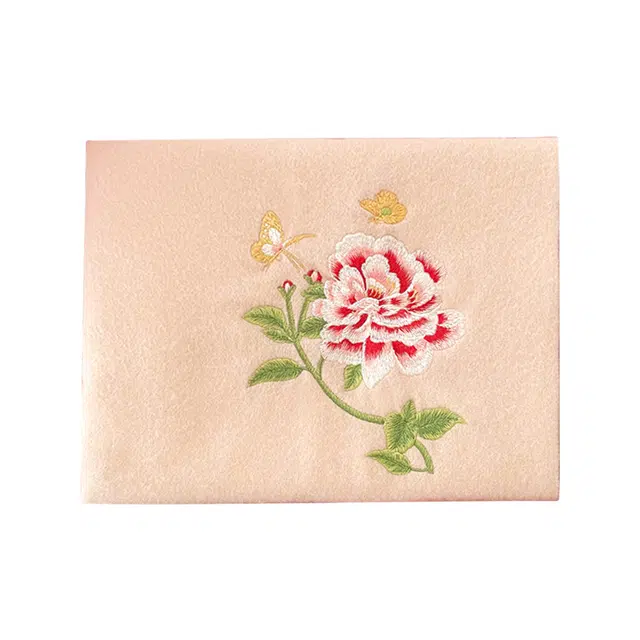 杭丝路 刺绣百搭长辈搭配日常简约花卉披肩 羊毛 绒线围巾 女款