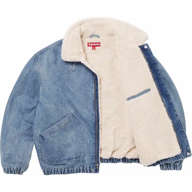 Supreme FW24 WEEK6 Faux Shearling Lined Bomber Jacket